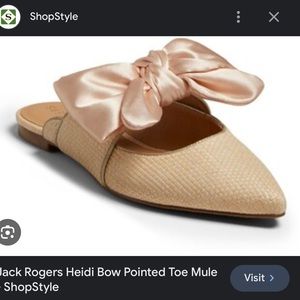Champagne rattan mules Jack Rogers